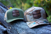 Leather "Get Outdoors" trucker hats