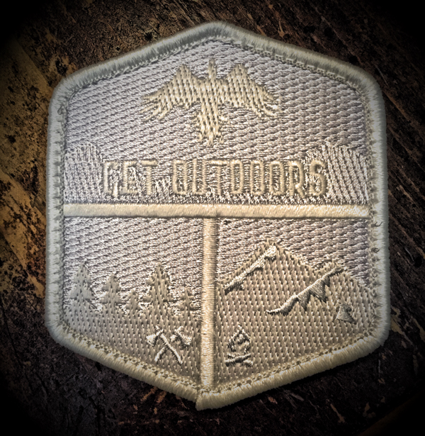 Get Outdoors patch (whiteout)